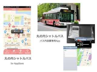 丸の内シャトルバス
for AppStore
丸の内シャトルバス
バス内設置専用App
 