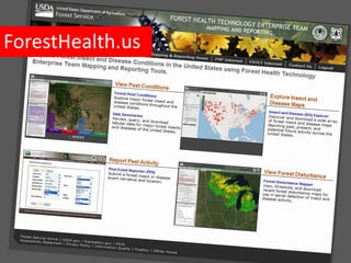 ArcGIS Server v10 (pre-release)
.NET v4
ForestHealth.us
 