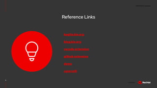 CONFIDENTIAL designator
V0000000
kogito.kie.org
blog.kie.org
vscode extension
github extension
demo
@porcelli
Reference Links
8