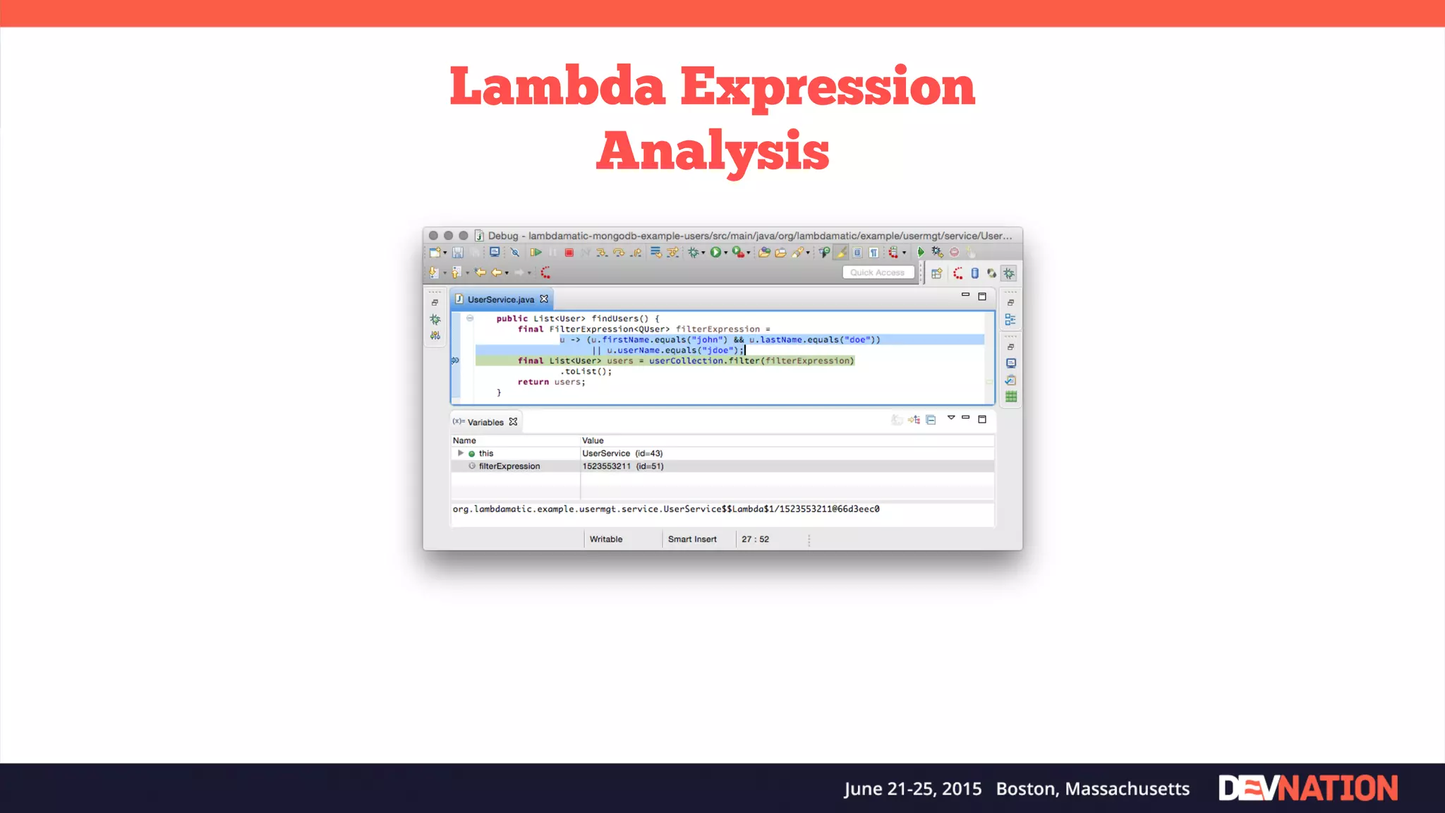 Lambda Expression Analysis 