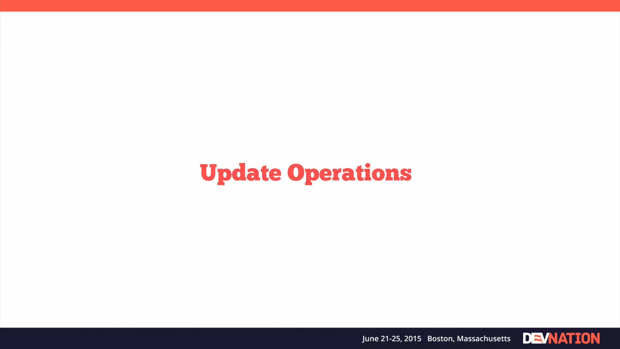 Update Operations 