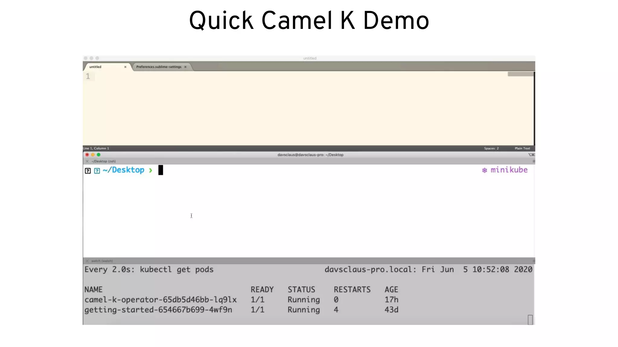 Quick Camel K Demo
 