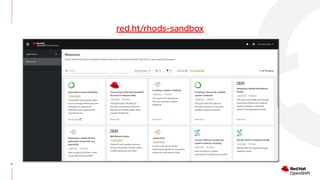 red.ht/rhods-sandbox
5
 