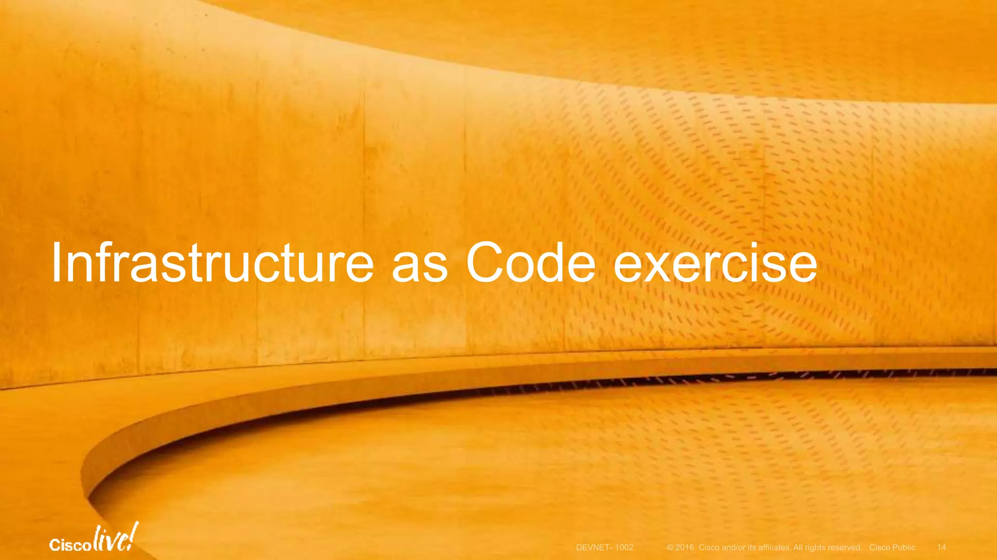 Infrastructure as Code exercise 