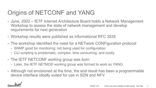 NETCONF & YANG Enablement of Network Devices | PPTX