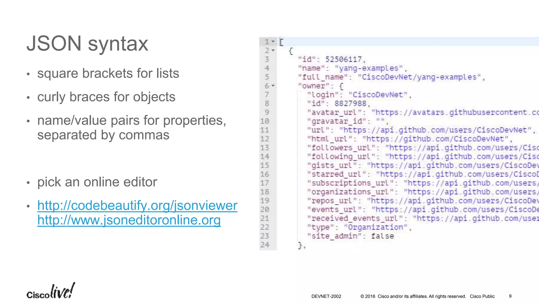 Cisco Spark for Developers
A tour of Cisco Spark APIs
 
