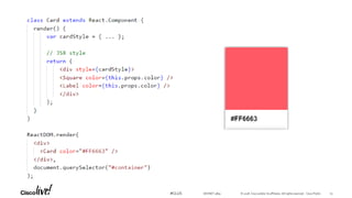 © 2018 Cisco and/or its affiliates. All rights reserved. Cisco Public#CLUS DEVNET-3891 23
 