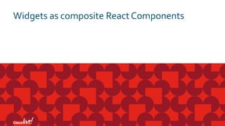Widgets as composite React Components
 