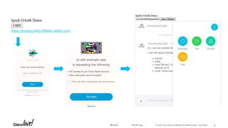 © 2018 Cisco and/or its affiliates. All rights reserved. Cisco Public#CLUS
https://trusting-kilby-6f8efe.netlify.com/
DEVNET-3891 34
 