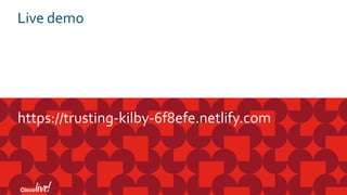 Live demo
https://trusting-kilby-6f8efe.netlify.com
 