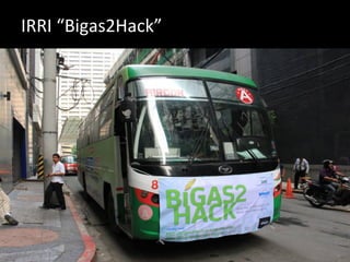 IRRI	
  “Bigas2Hack”	
  
 
