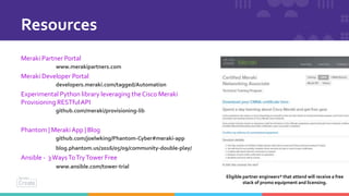 API 102: Programming with Meraki APIs | PPTX | Cloud Computing | Internet