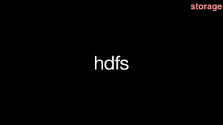 storage




hdfs
 