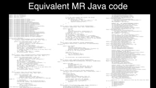 Equivalent MR Java code
 