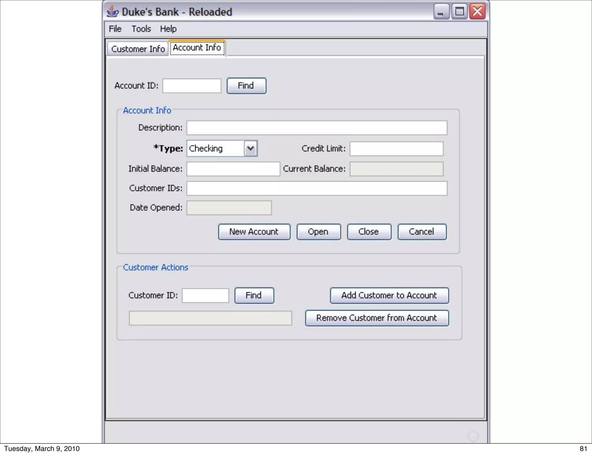 Tuesday, March 9, 2010   81
 