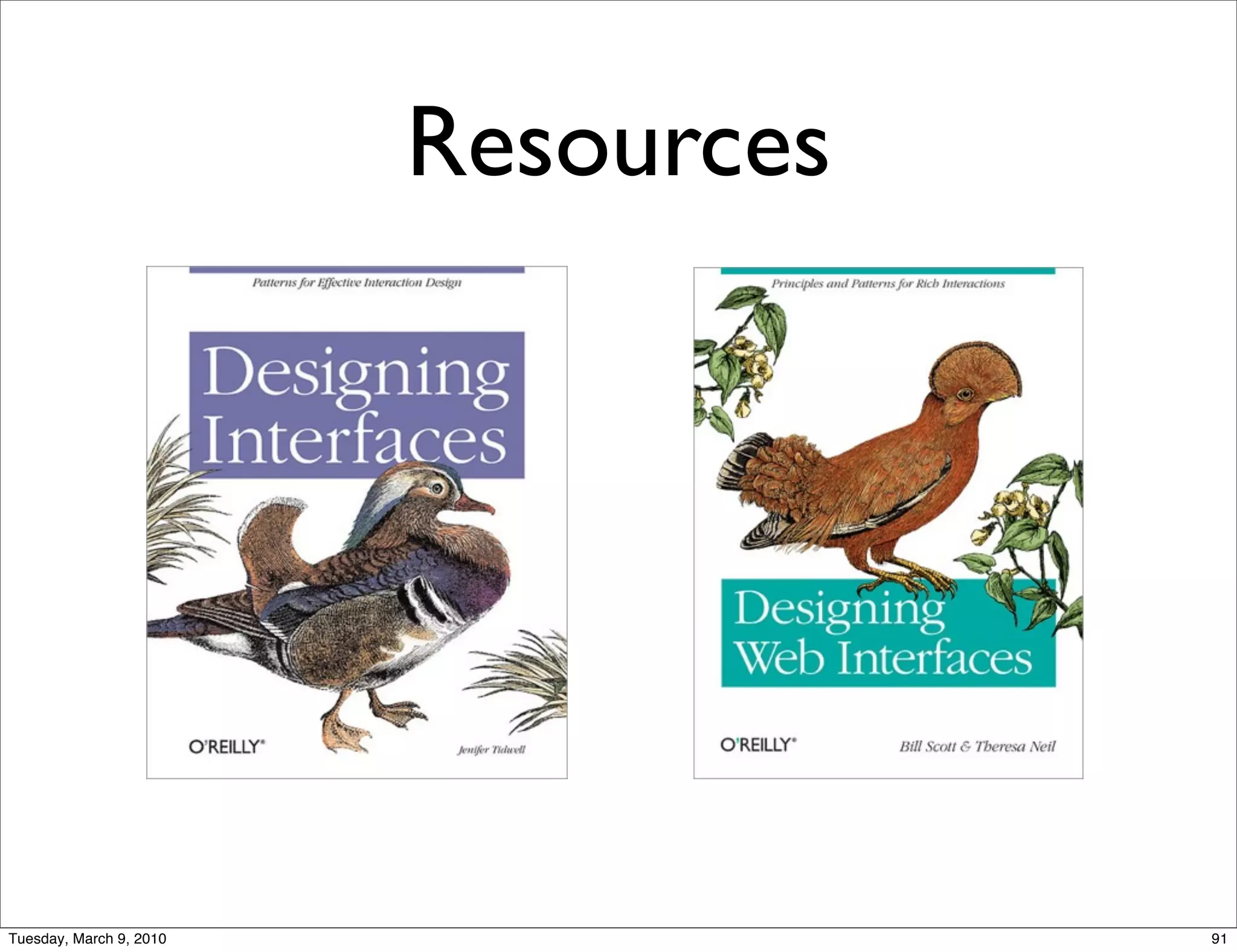 Resources




Tuesday, March 9, 2010               91
 