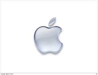 Tuesday, March 9, 2010   24
 