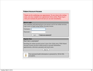 Tuesday, March 9, 2010   56
 