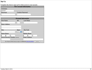 Tuesday, March 9, 2010   58
 