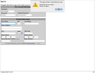 Tuesday, March 9, 2010   62
 