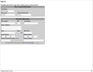 Tuesday, March 9, 2010   63
 