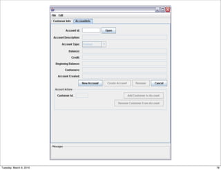 Tuesday, March 9, 2010   78
 