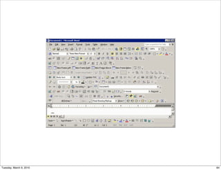 Tuesday, March 9, 2010   84
 