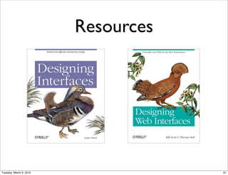 Resources




Tuesday, March 9, 2010               91
 