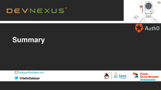 asalazar@advlatam.com
@betoSalazar
Summary
 