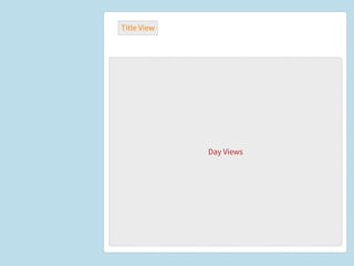 Title View




             View Layout Container

                  Day Views
 