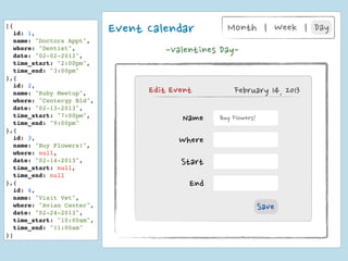  Calendar                                                        Month	
 