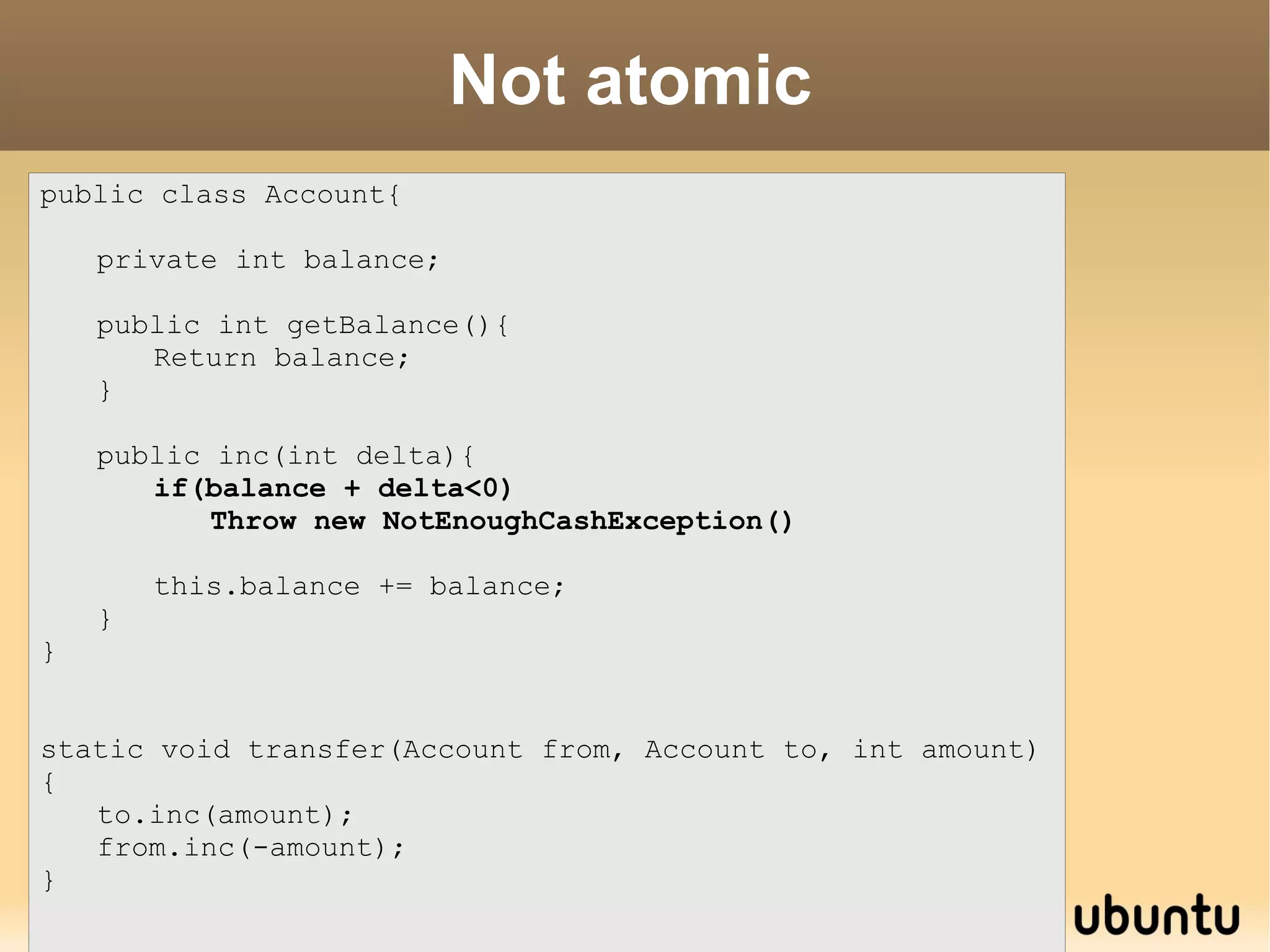 Agenda What is wrong with classic concurrency control? 