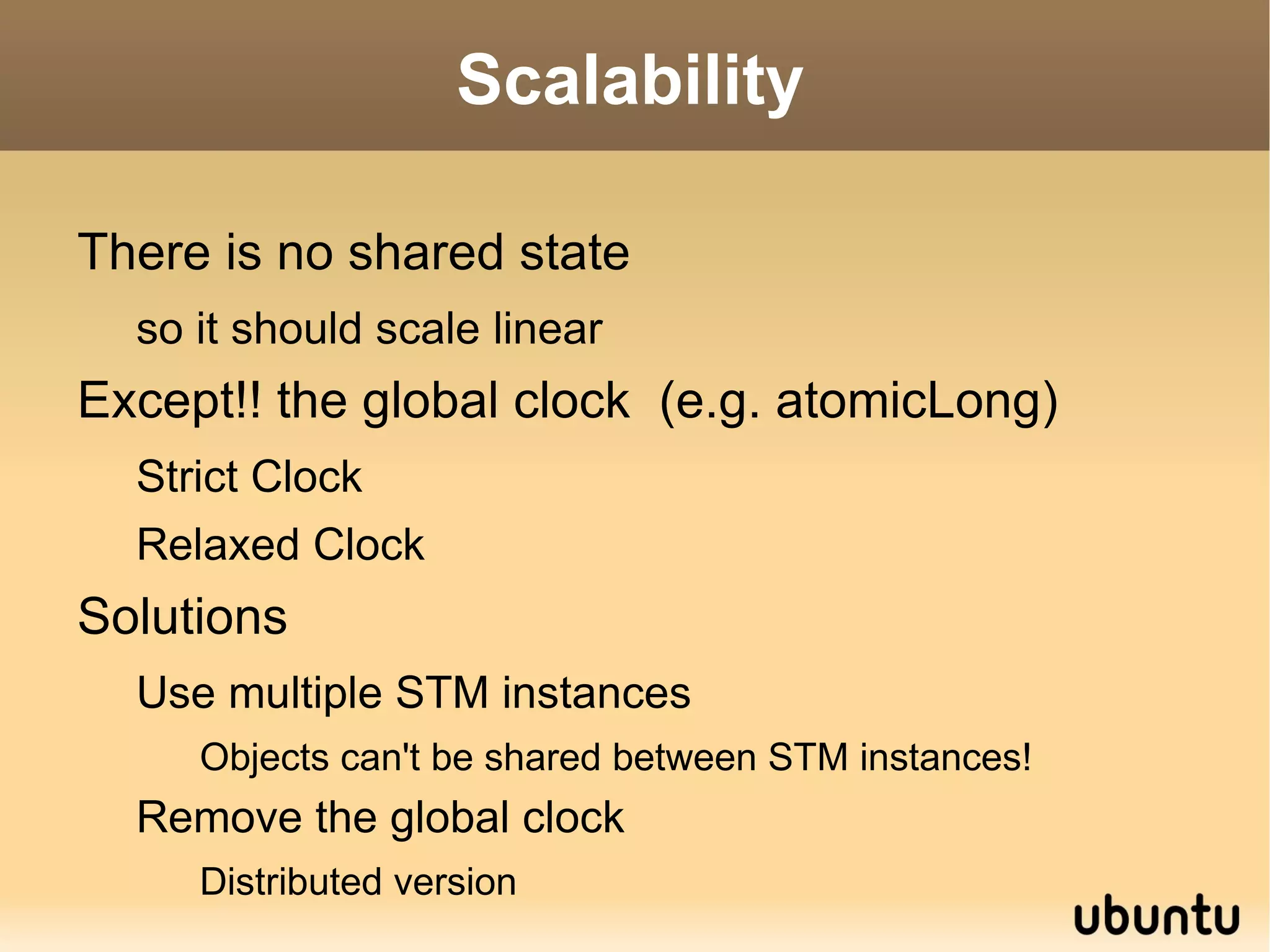 Multiverse: How? Seperate State from Object identity Atomic Object (Object identity) 
