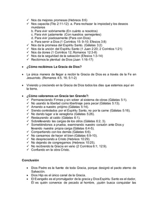 Devocional la gracia de dios | DOCX