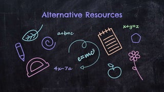 Alternative Resources
 
