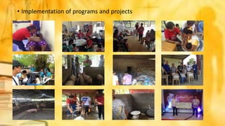 • Implementation of programs and projects
 
