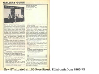 New 57 situated at 105 Rose Street, Edinburgh from 1965-73 