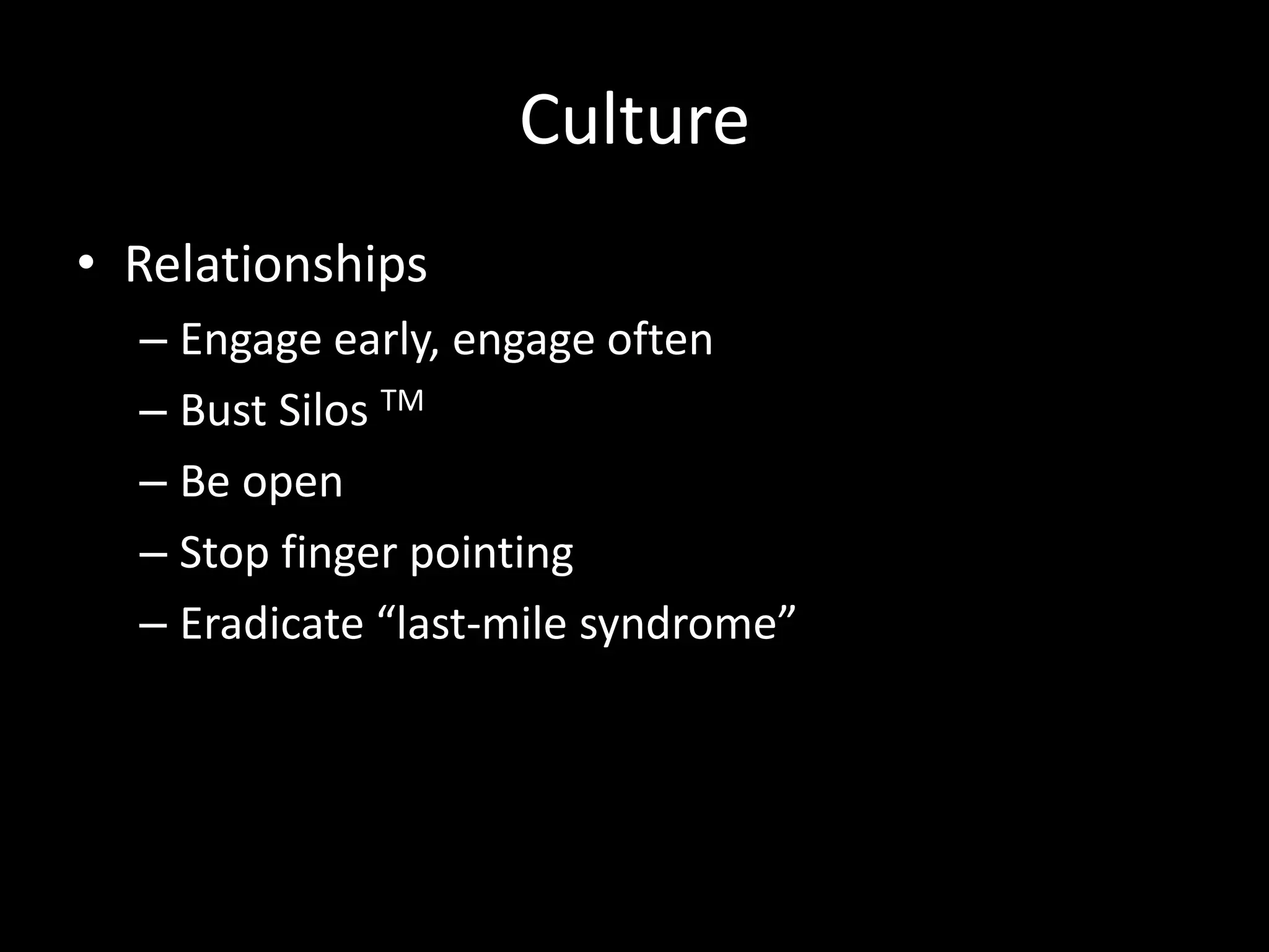 Change shouldn’t mean fire fighting