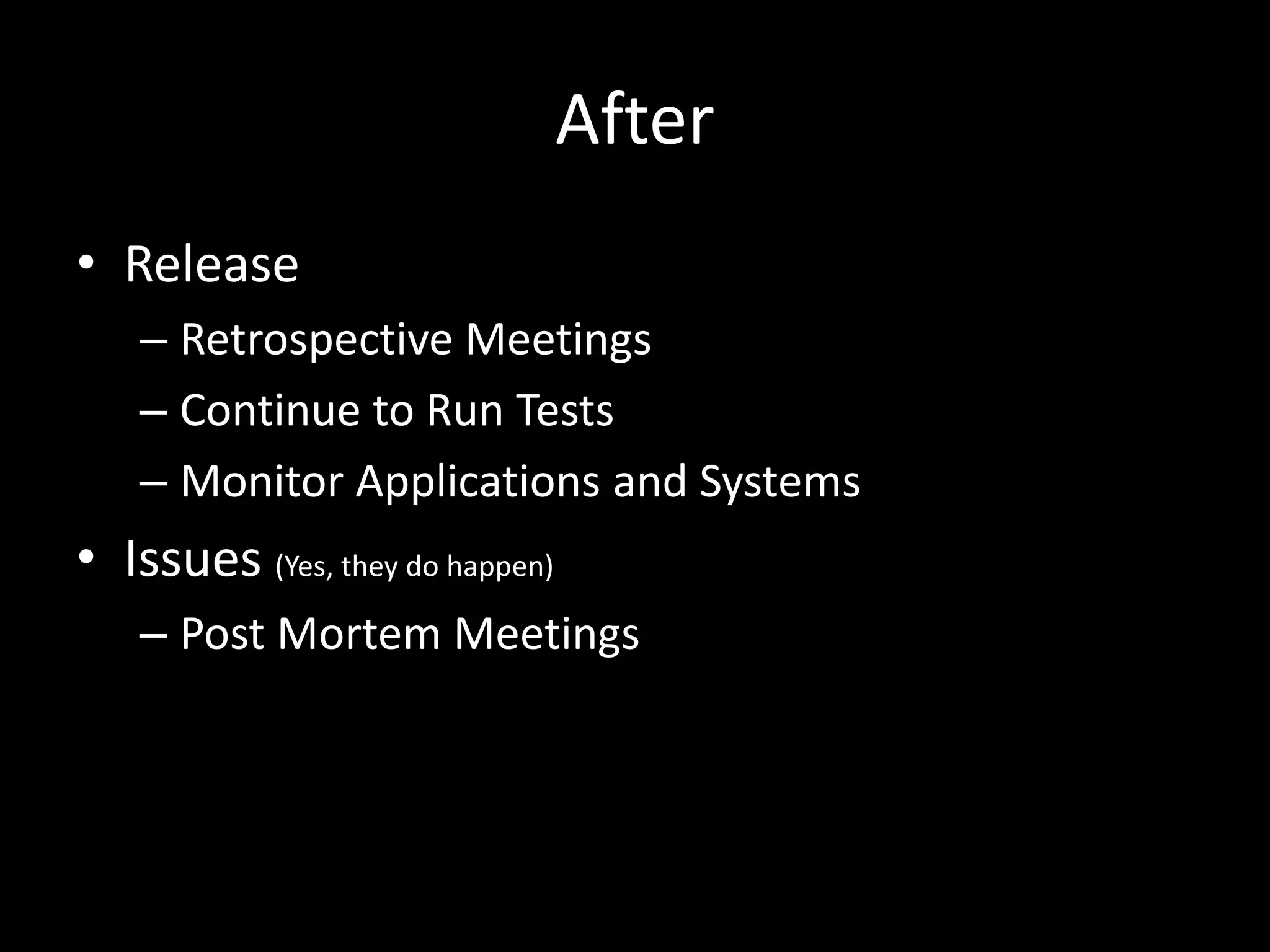 SharingShare IdeasShare MetricsOps: Give devs shell accessDevs: See what technology can be leveraged