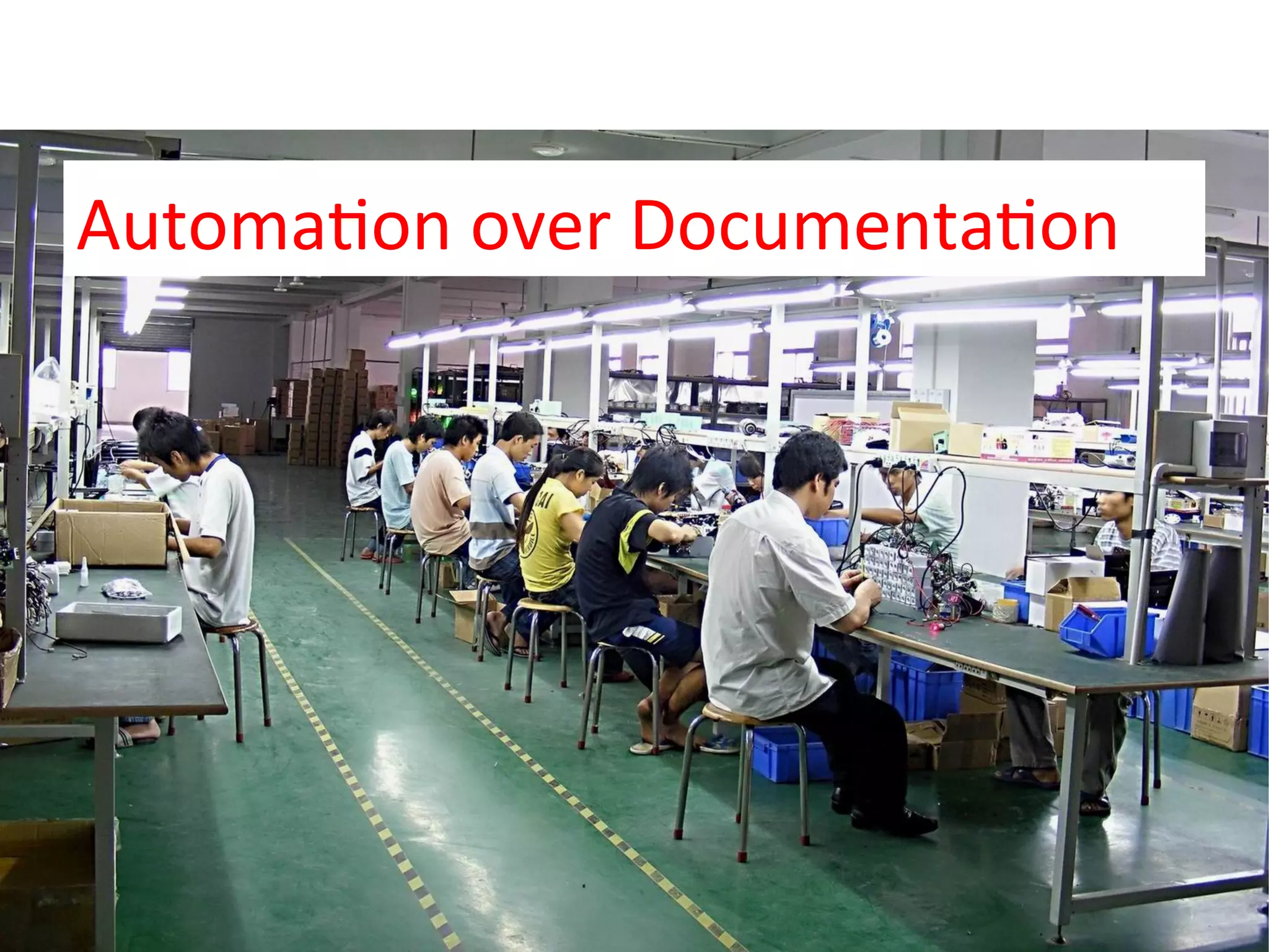 AutomaQon	
  over	
  DocumentaQon	
  
 