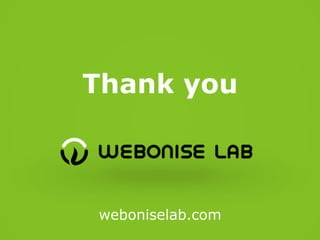 Thank you

weboniselab.com

 