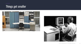 © 2017 Mesosphere, Inc. All Rights Reserved. 8
Things get smaller
 