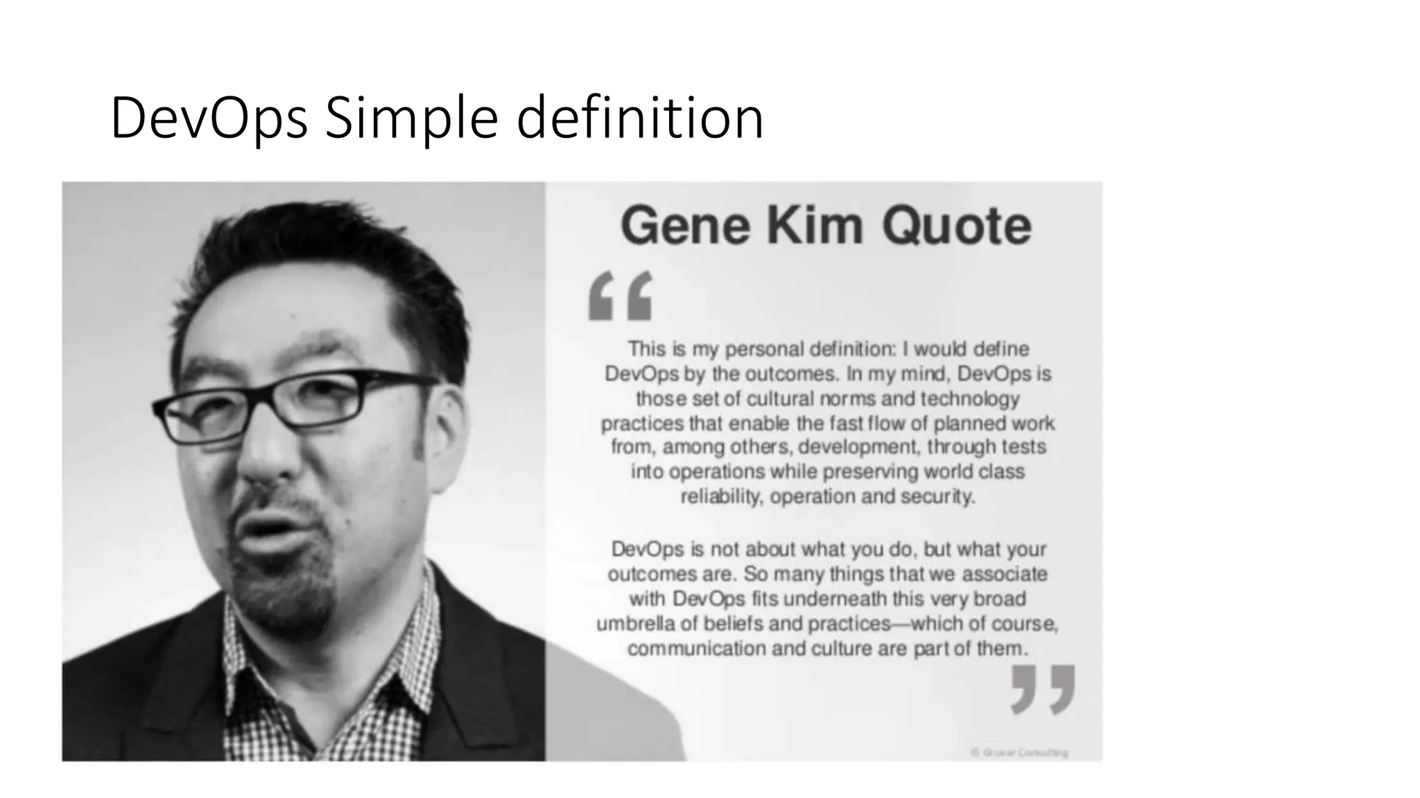 DevOps Simple definition
 
