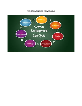 ( )
systems development life cycle SDLC
 
