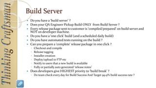 PRACTICES FOR LOWERING RISK
OF CHANGE IN PROJECTS
 