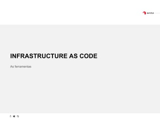 INFRASTRUCTURE AS CODE
As ferramentas
 