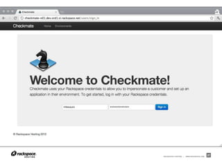 RACKSPACE® HOSTING   |   WWW.RACKSPACE.COM
                                             27
 