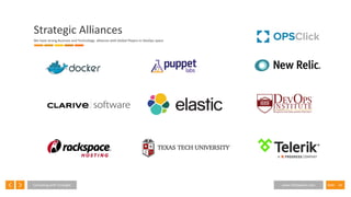 14SlideConsulting with Foresight www.InfoSeption.com
Strategic Alliances
We have strong Business and Technology alliances with Global Players in DevOps space
 