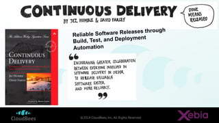 ©2014 CloudBees, Inc. All Rights Reserved
Reliable Software Releases through
Build, Test, and Deployment
Automation
	
  
	...