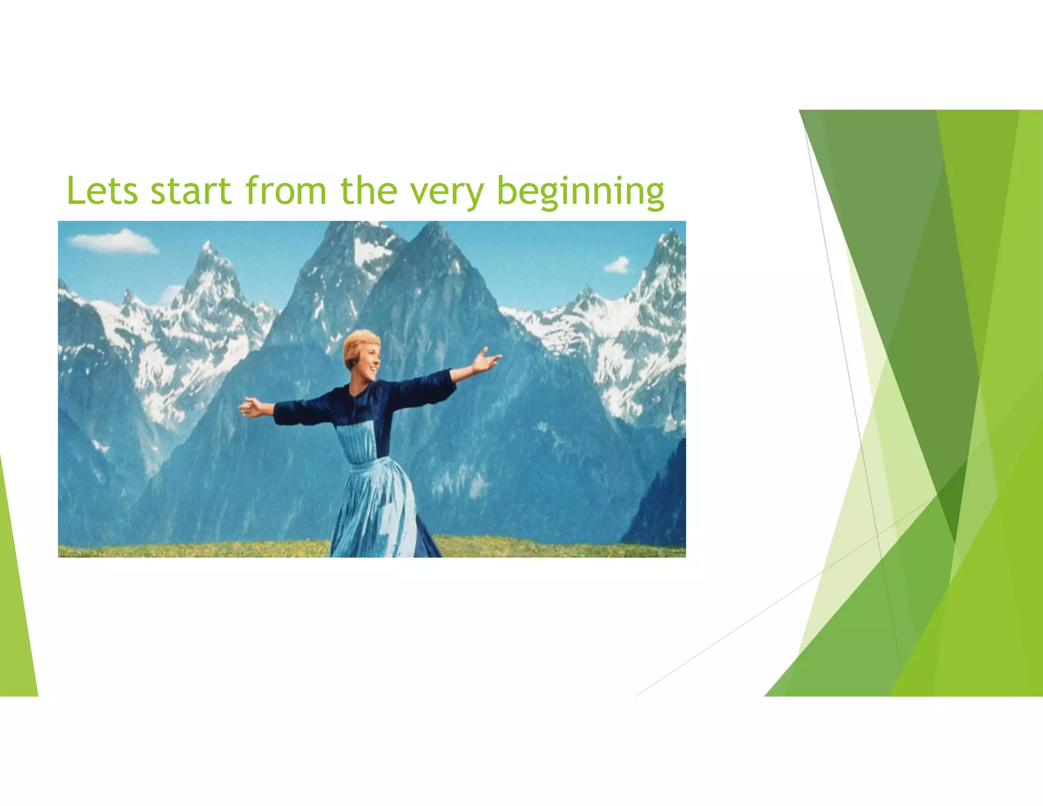 Lets start from the very beginning
 